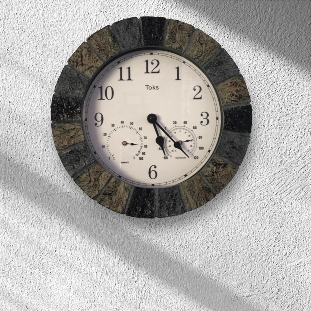 Lily's Home Slate Hanging Wall Clock - Picture 2 of 16